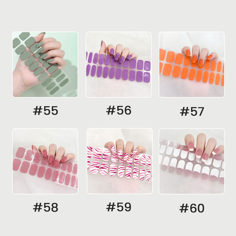 👉Semi-cured Gel Nail Patch Kit