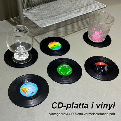 Retro vinyl CD-mat isolatiemat