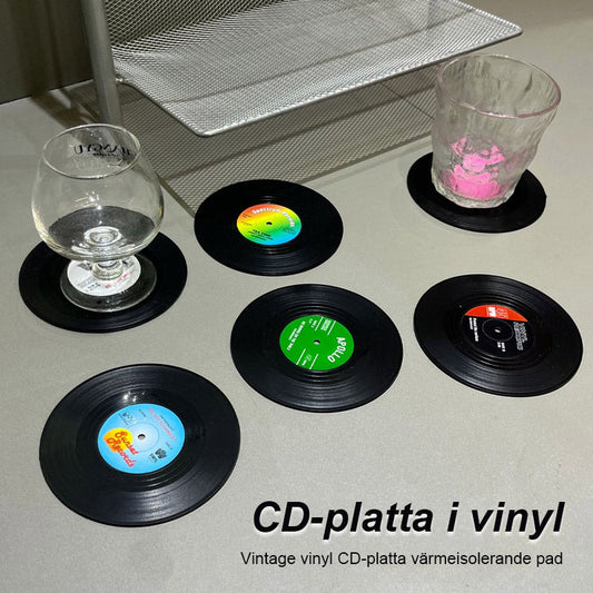 Retro vinyl CD-mat isolatiemat