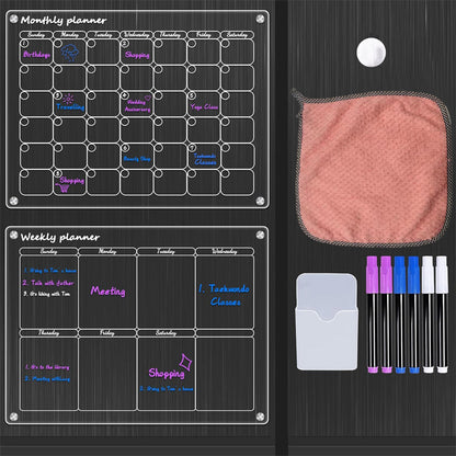 📆Magnetische Planningsplanner Voor Koelkast [Permanent Herbruikbaar]