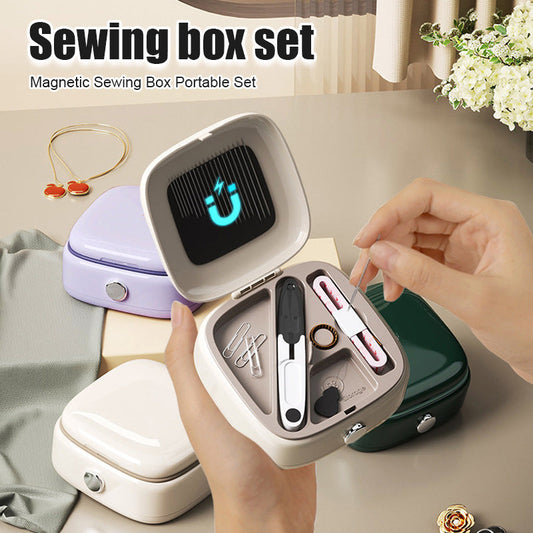 Magnetic Sewing Box Portable Set