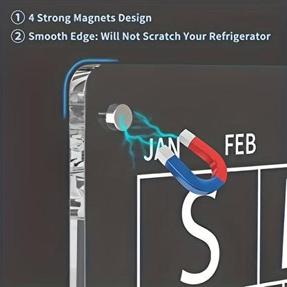 📆Magnetische Planningsplanner Voor Koelkast [Permanent Herbruikbaar]