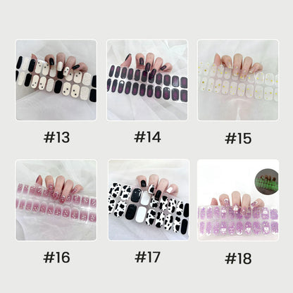 👉Semi-cured Gel Nail Patch Kit