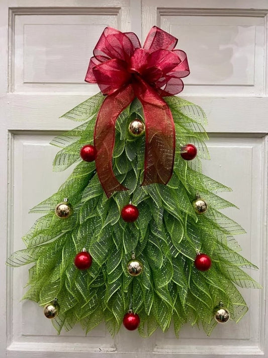 🎄Farmhouse Christmas Tree Garland for Front Door