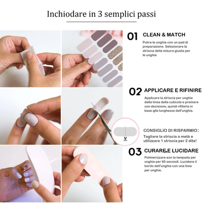 👉Semi-cured Gel Nail Patch Kit