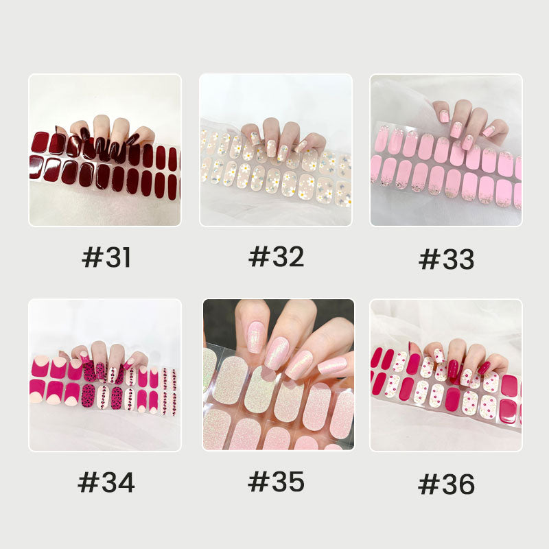 👉Semi-cured Gel Nail Patch Kit