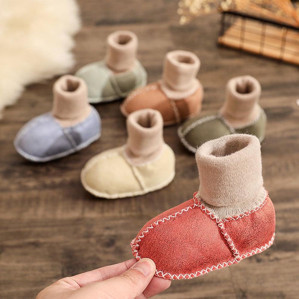 🌈Multiple Colors - 👶Warme Bont Baby Sok Schoenen