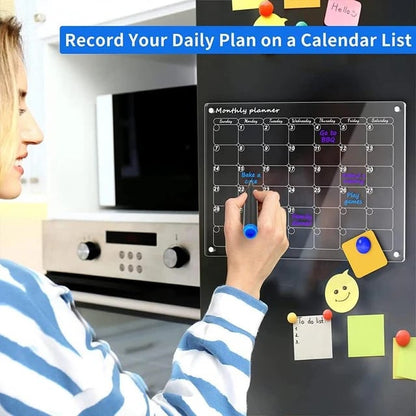 📆Magnetische Planningsplanner Voor Koelkast [Permanent Herbruikbaar]