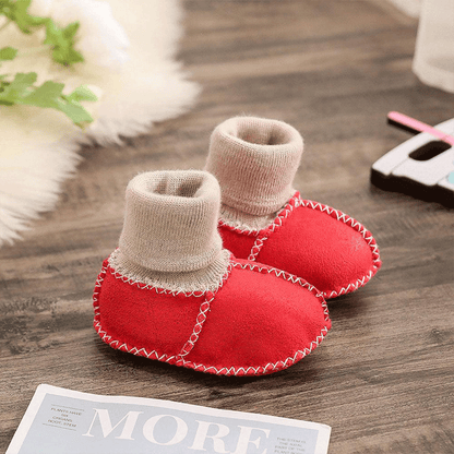 🌈Multiple Colors - 👶Warme Bont Baby Sok Schoenen