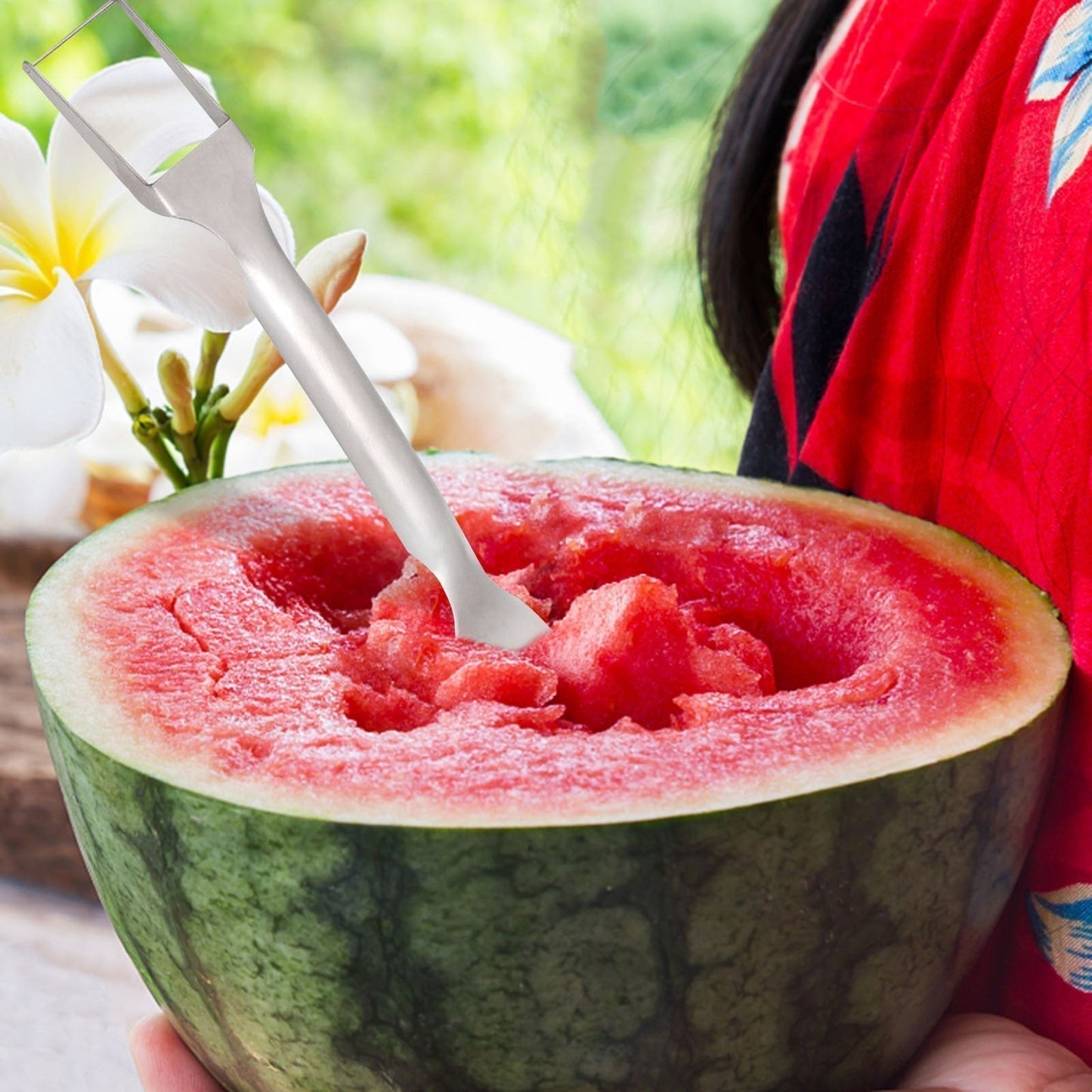 🔥2-in-1 roestvrijstalen fruitsnijder