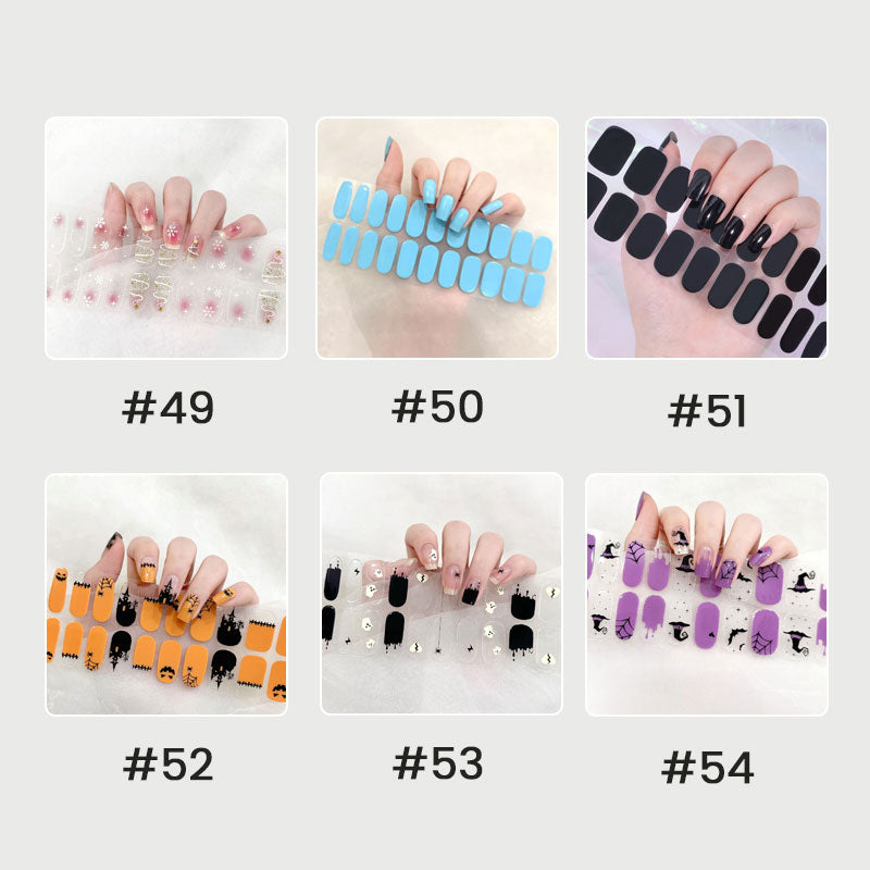 👉Semi-cured Gel Nail Patch Kit