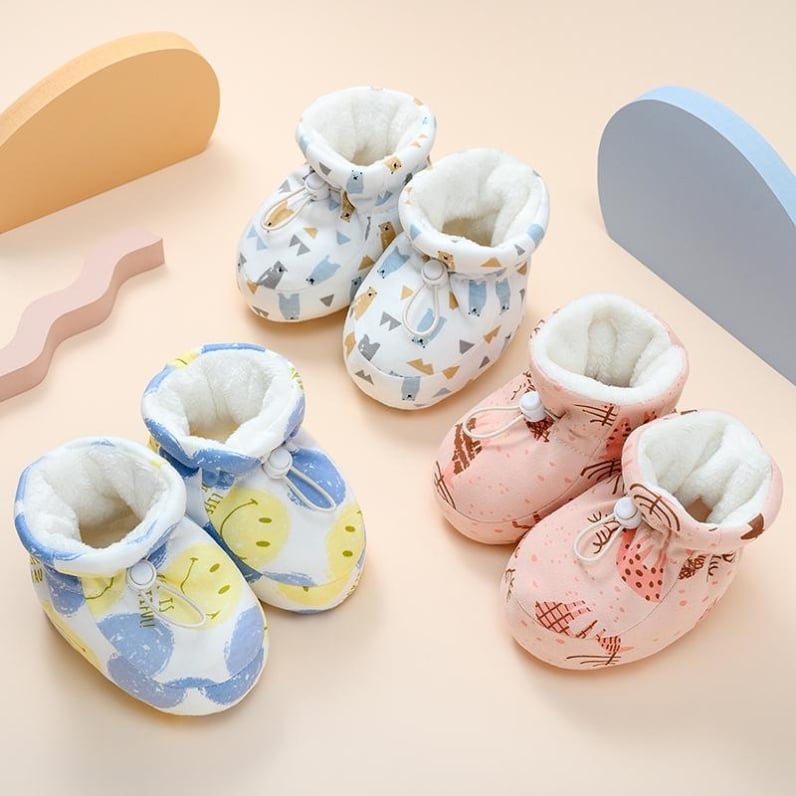 👶 Warme baby winterlaarzen met bont - Warme baby laarzen met bont