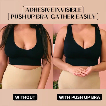 Zelfklevende Bra Rugloze Strapless Herbruikbare Kleverige Onzichtbare Push Up Bra Voor Vrouwen